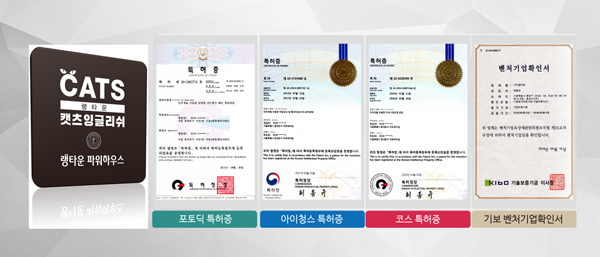 캣츠 잉글리쉬 특허증